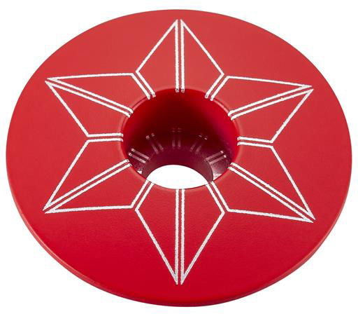 Supacaz Top Cap Star Capz - Rød
